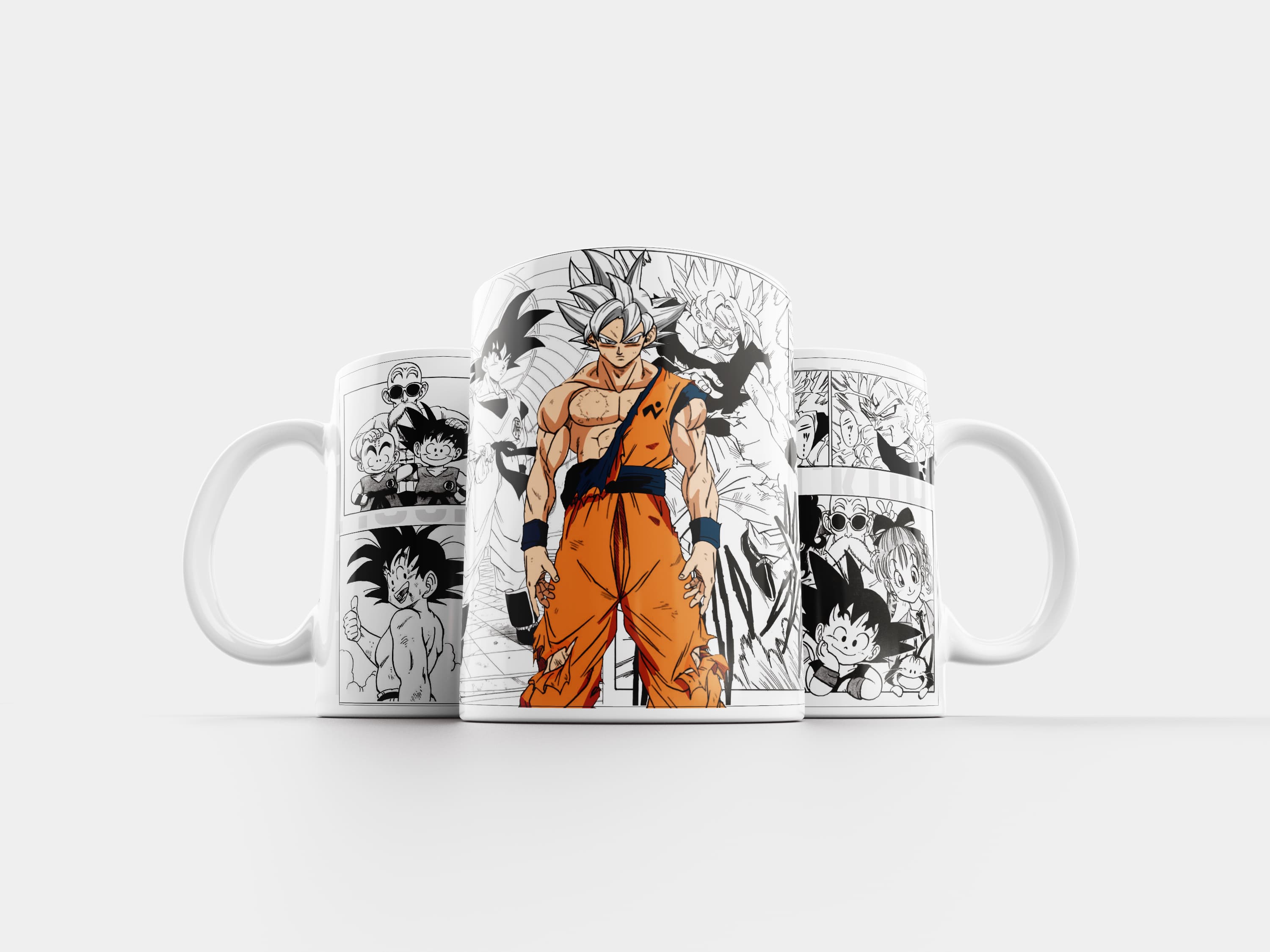 Taza blanca Goku 